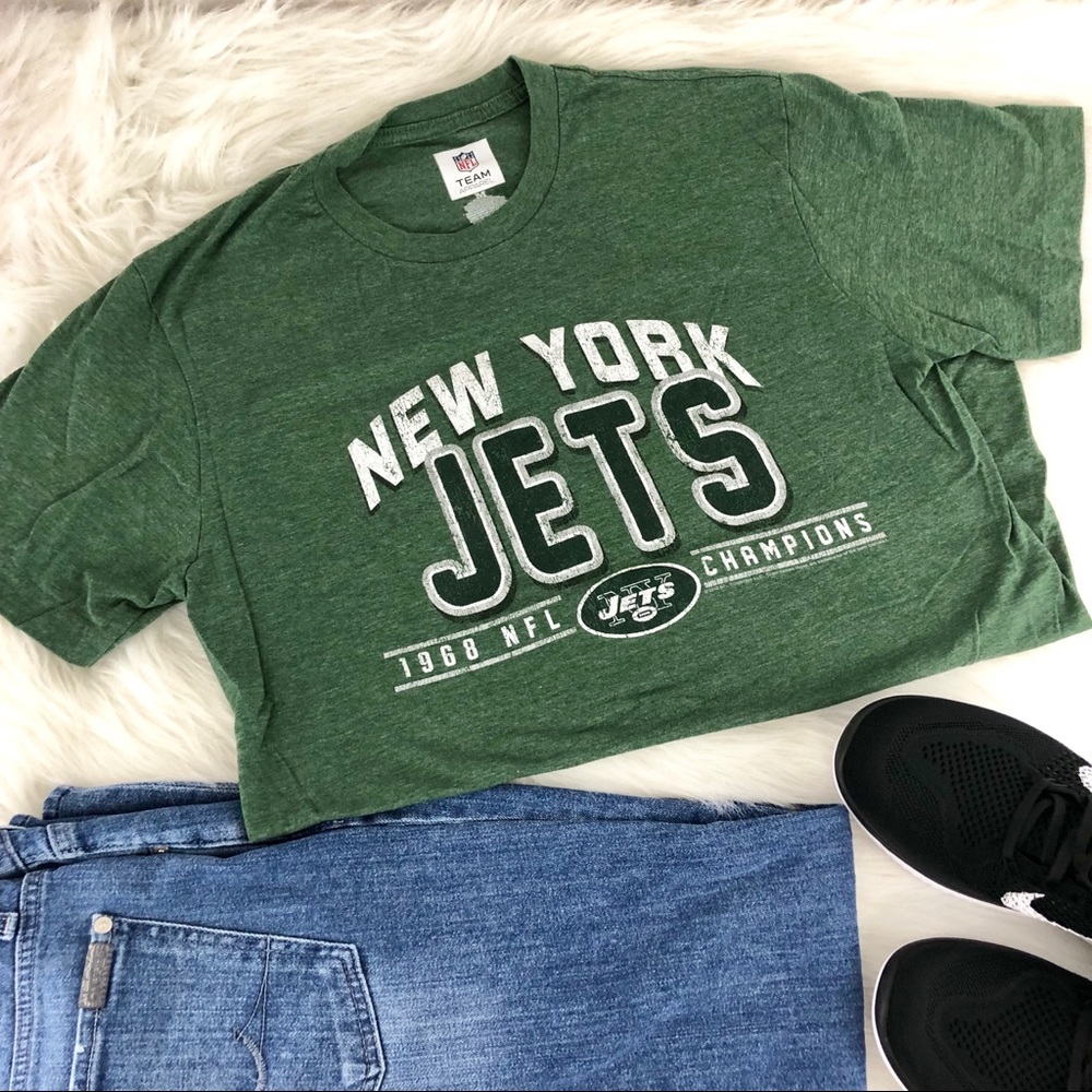 EUC NFL Heather Green NY Jets Tee